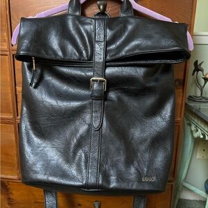 Liu Jo Black Leather Handbag